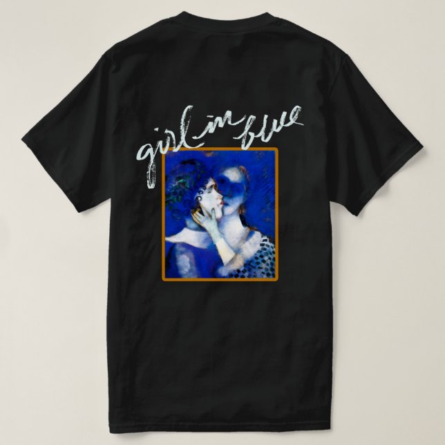GIRL I BLUE UNISEX T-SHIRT (Design baksida)