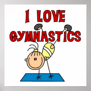 Girl I Kärlek Gymnastics Poster