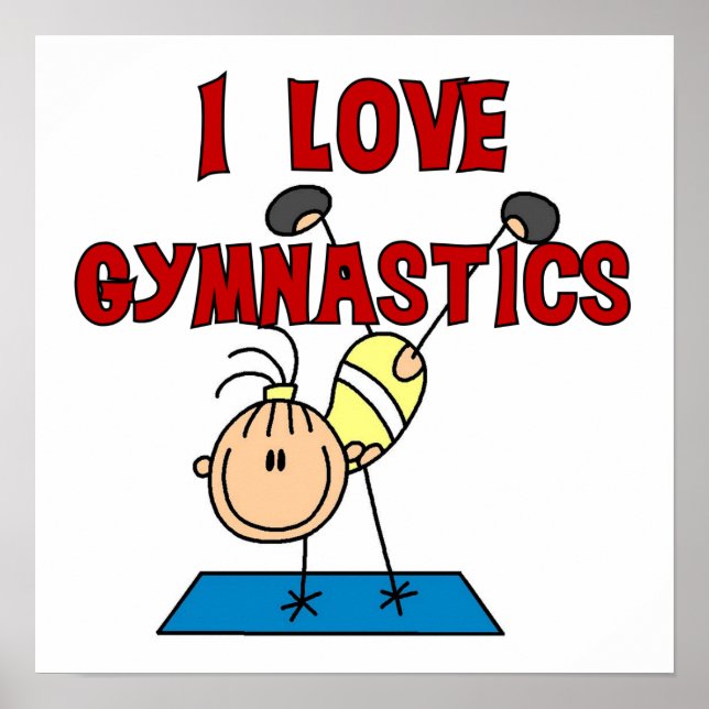 Girl I Kärlek Gymnastics Poster (Framsidan)