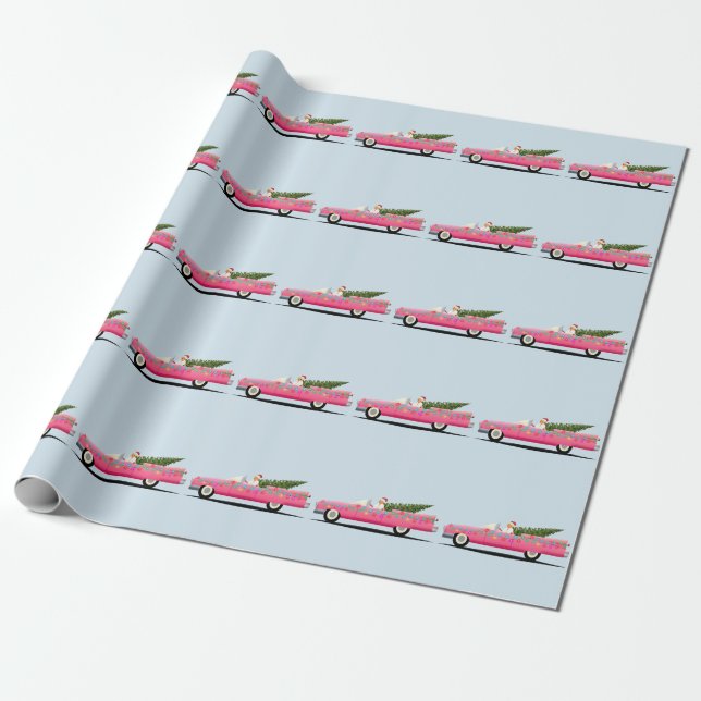 GIRL I ROSA CLASSIC CADDY CHRISTMAS PRESENTPAPPER (Utrullad)