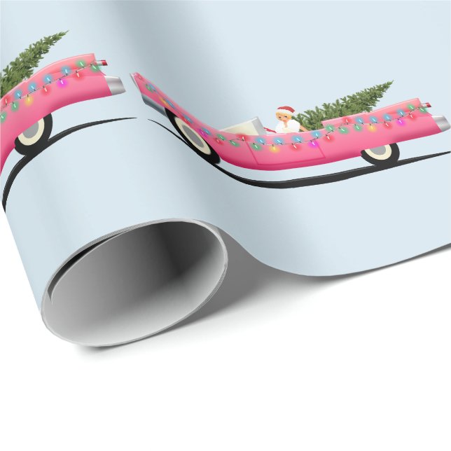GIRL I ROSA KLASSIC CADDY CHRISTMAS WRAPPPPP PAP PRESENTPAPPER (Rullad Hörn)