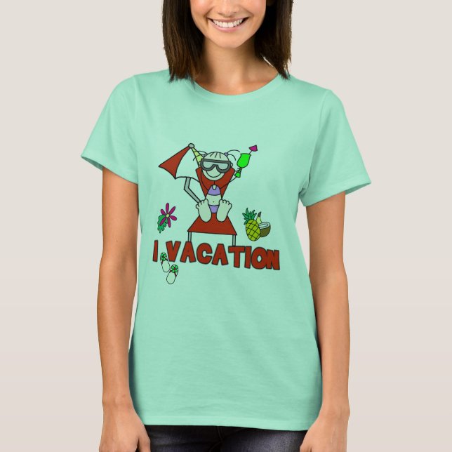 Girl I Vacation T-shirts and Gifts (Framsida)