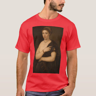 Girl in a Fur by Tiziano Vecellio called Titian T Shirt