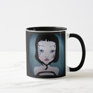 Girl in black mugg