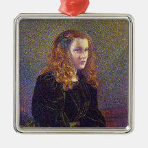 Girl in Grönt (av Theo van Rysselberghe) Ceramic O