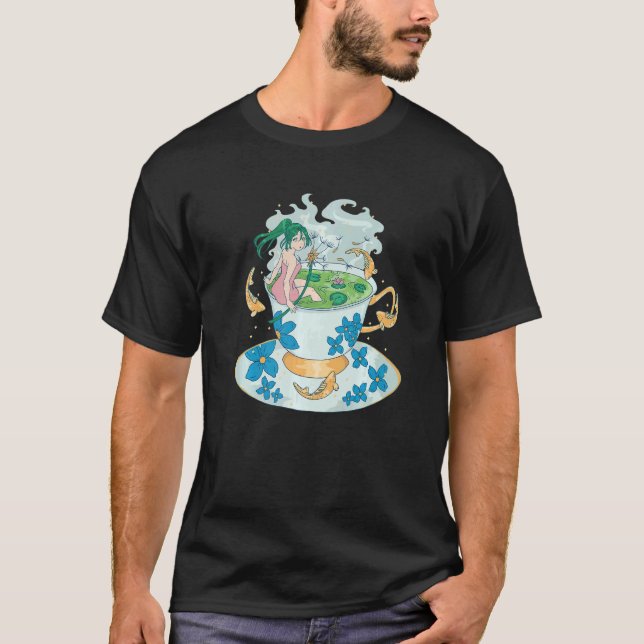 Girl in Tea Kopp T Shirt (Framsida)