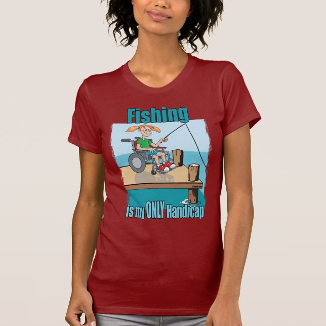 Girl in WheelSchool Fishing T-shirt (Framsida)