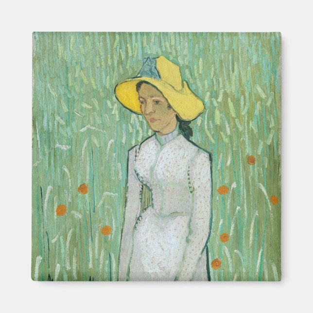 Girl in White av Vincent van Gogh Magnet (Framsidan)