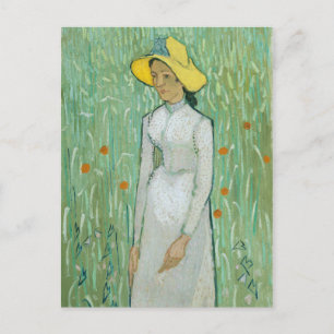 Girl in White av Vincent van Gogh Postcard Vykort