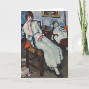 Girl in White Samuel John Peploe Kort