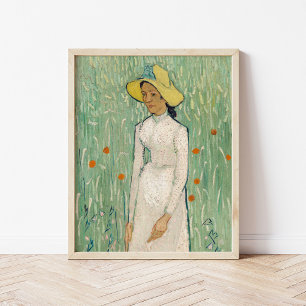 Girl in White Vincent van Gogh Poster
