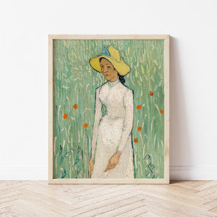 Girl in White   Vincent Van Gogh Poster