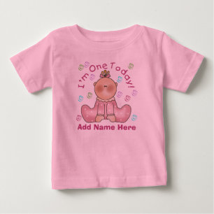 GIrl Jag är en i dag Personlig Birthday Tshirt Tröja