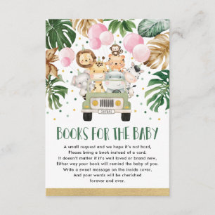 Girl Jungle Safari Drive by Shower Bokar for Baby Tilläggskort