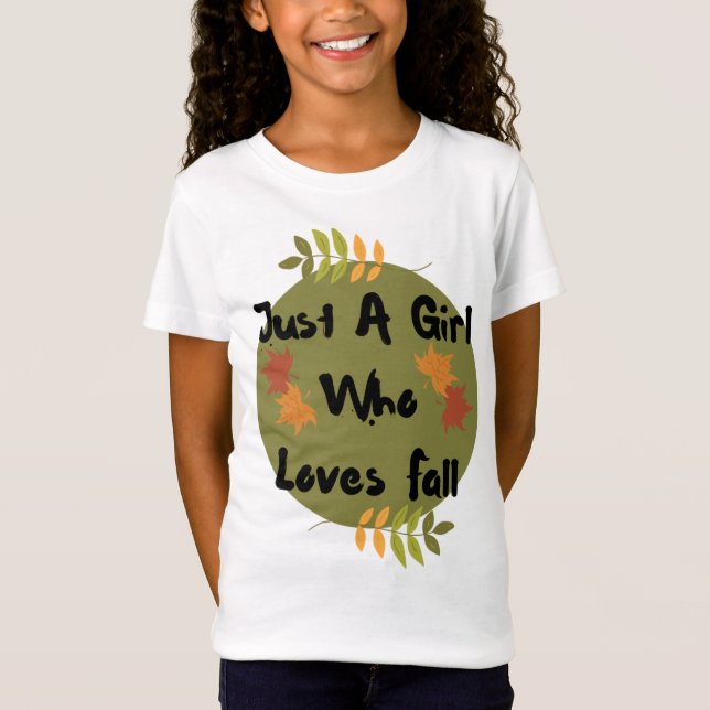 Girl kärlek fall T-Shirt (Framsida)