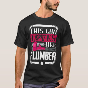 Girl Kärlek Hennes plommon I Rör I Piparitter Plum T Shirt