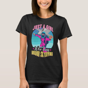 Girl Kärlek Indoor Skydiving för en Skydiver T Shirt