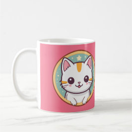 Girl Kärlek Kittens Födelsedagsfest Kaffemugg