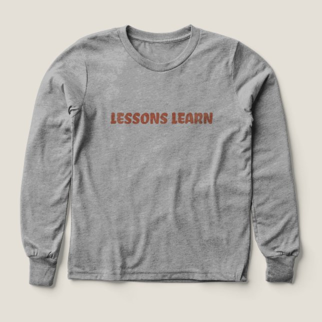 Girl/Kids Energy Flow Lessons Learn Long Sleeve  T Shirt (Design framsida)