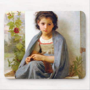 Girl Knitting, Bouguereau Musmatta