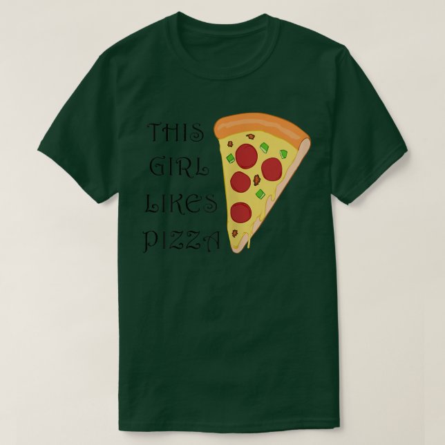 Girl Likes Pizza Funny Pizza Chef Italia Food T Shirt (Design framsida)