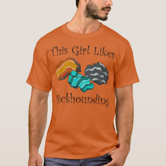 Girl Likes Rockhounding Earth Nature Science Premi T Shirt