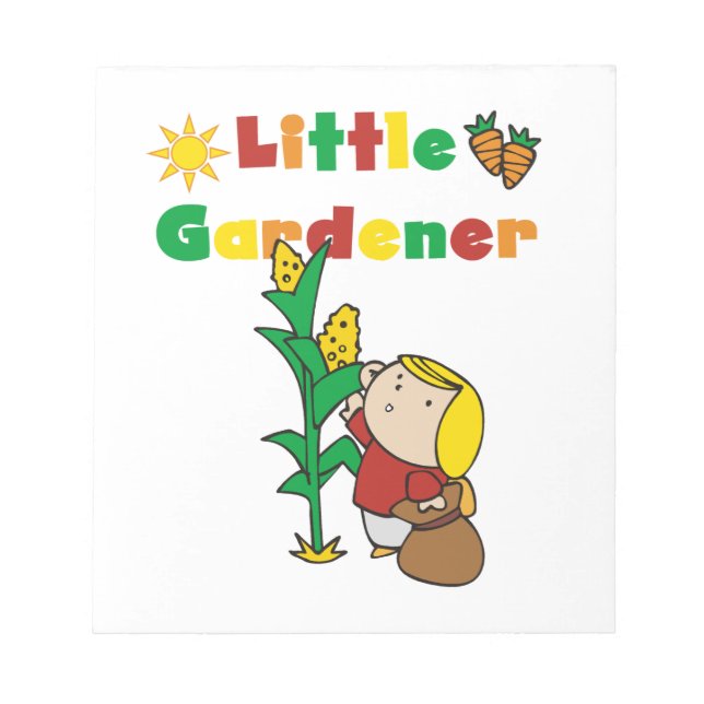 Girl Little Gardener Anteckningsblock (Framsida)