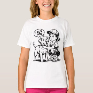 GIRL LOVES HER DOG  T SHIRT