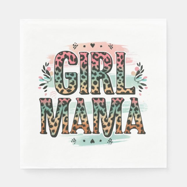 Girl Mamma Pappersservett (Framsidan)