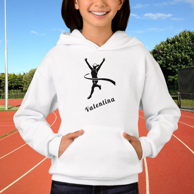 Girl Marathon Springer RunCross country & Namn T Shirt (Skapare uppladdad)