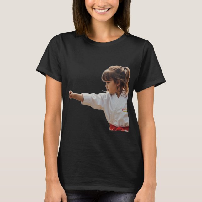 girl martial arts t shirt (Framsida)