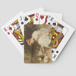 Girl Matande Ankor (av Frederick Morgan) Casinokort