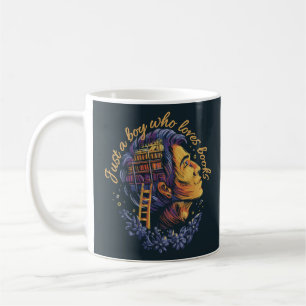 GIRL MED BOKAR HOBBY BARA EN GIRL SOM KÄRLEK BOKAR KAFFEMUGG