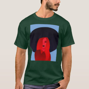 Girl med Mode Hat T Shirt