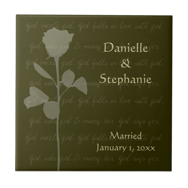 Girl Meets Girl Kakelplatta (Framsidan)