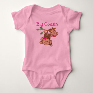 Girl Monkey Big Cousin T-shirt