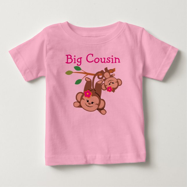 Girl Monkey Big Cousin Tee (Framsida)