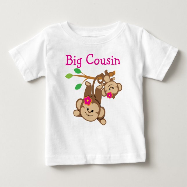 Girl Monkey Big Cousin Tee (Framsida)
