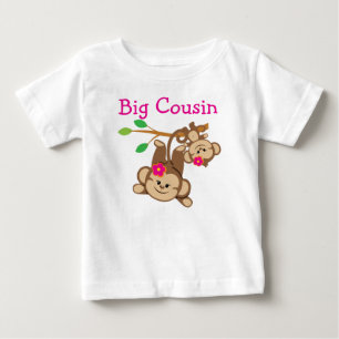 Girl Monkey Big Cousin Tee Shirt