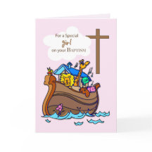 Girl Noahs Ark Baptism, Cute Animals