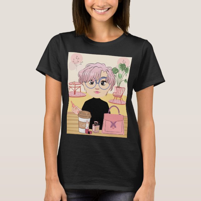 GIRL OCH MAPPA UPP T SHIRT (Framsida)