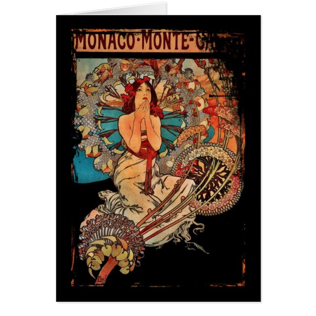 Girl of Monte Carlo Hälsningskort (Framsidan)