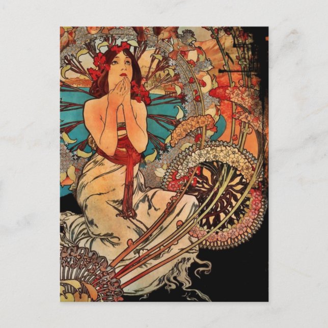 Girl of Monte Carlo Vykort (Framsida)