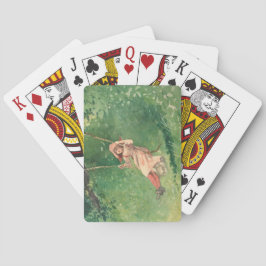 Girl on a Swing (Rural Childomy) (Winslow Homer) Casinokort