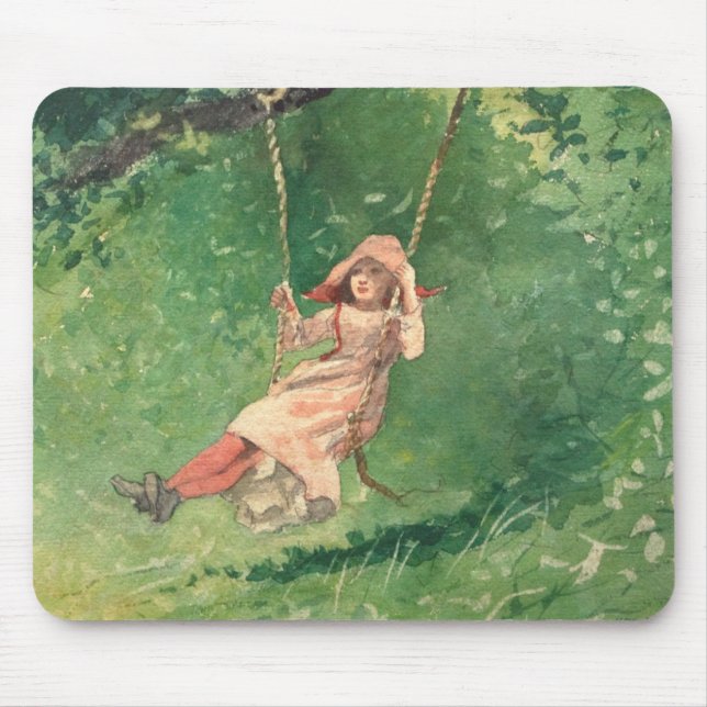Girl on a Swing (Rural Childomy) (Winslow Homer) Musmatta (Framsidan)