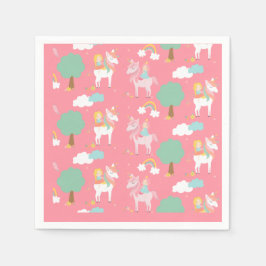 Girl on Horse Pappersservett