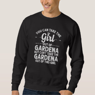 Girl out of Gardena Ca California Home Roots Usa Lång Ärmad Tröja