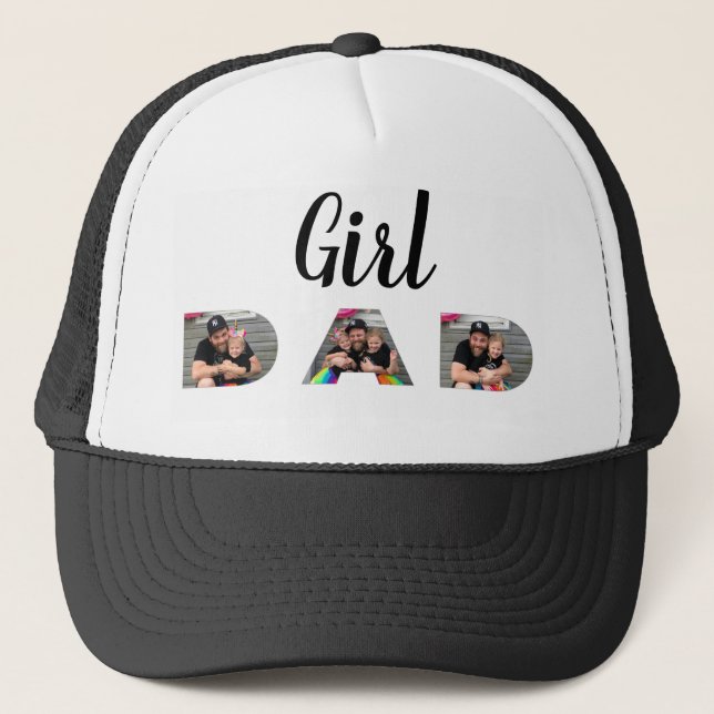 Girl Pappa Photo Truckerkeps (Framsida)