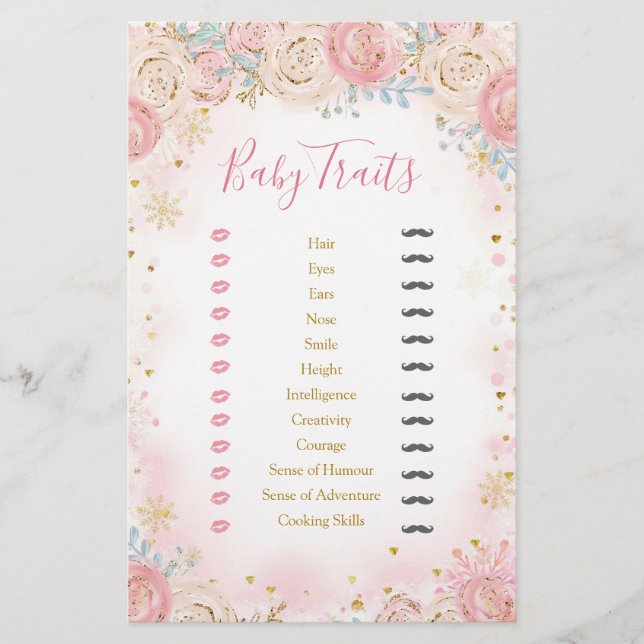 Girl Penguin Winter Snowflake Baby Traits (Framsida)