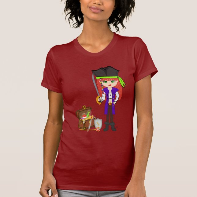 Girl Pirat Mad Morgan Rackham T-Shirt (Framsida)
